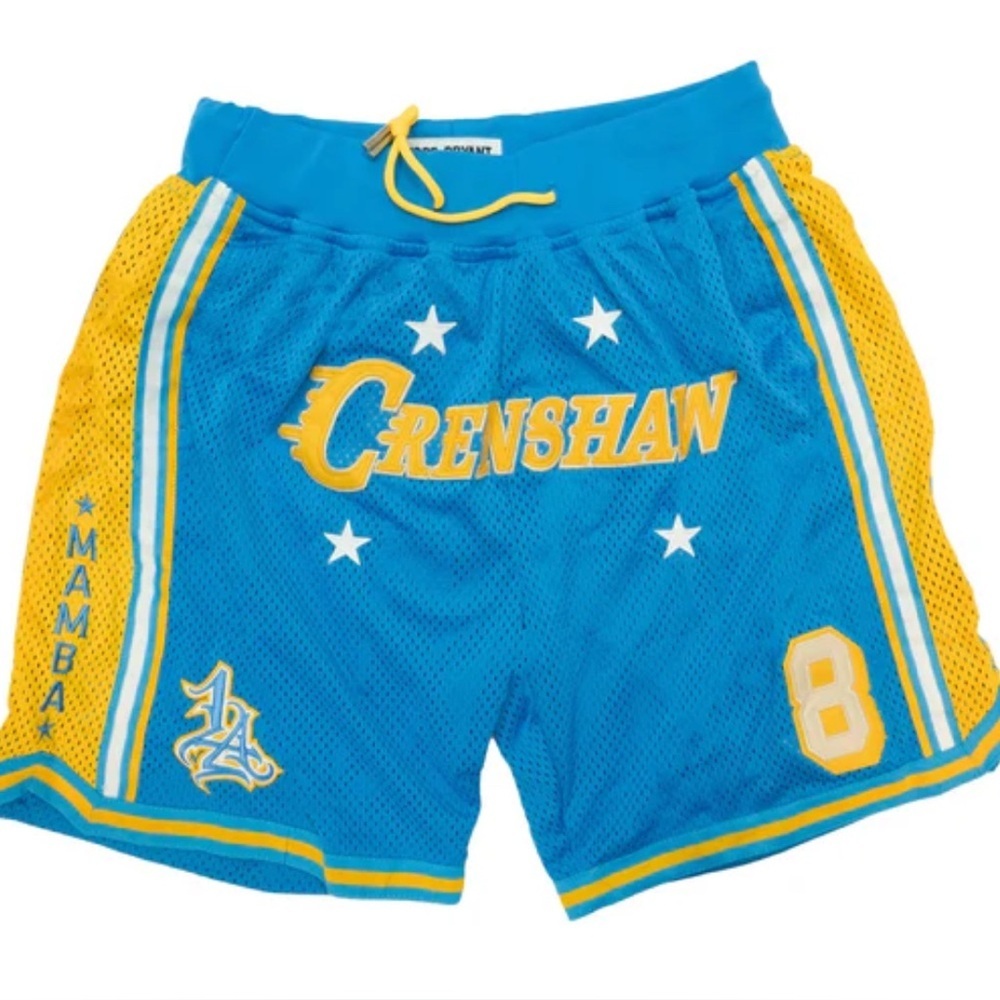 Headgear Classics Kobe Bryant Crenshaw Blue Mesh Shorts Mens Size L. NWT